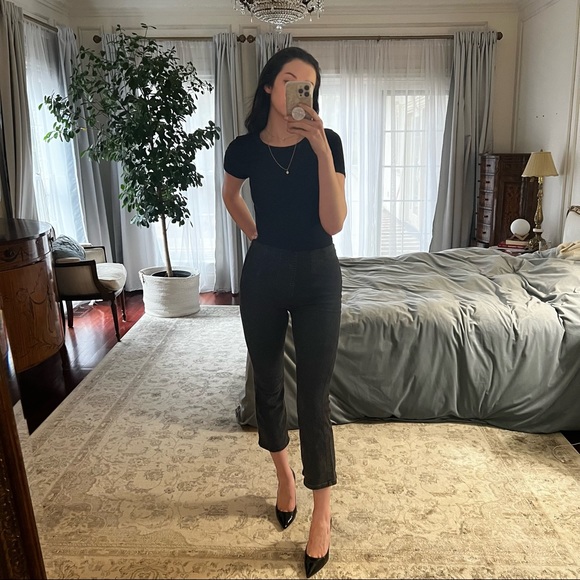 Free People Denim - Free People Ultra High Pull On Crop Flair Jean